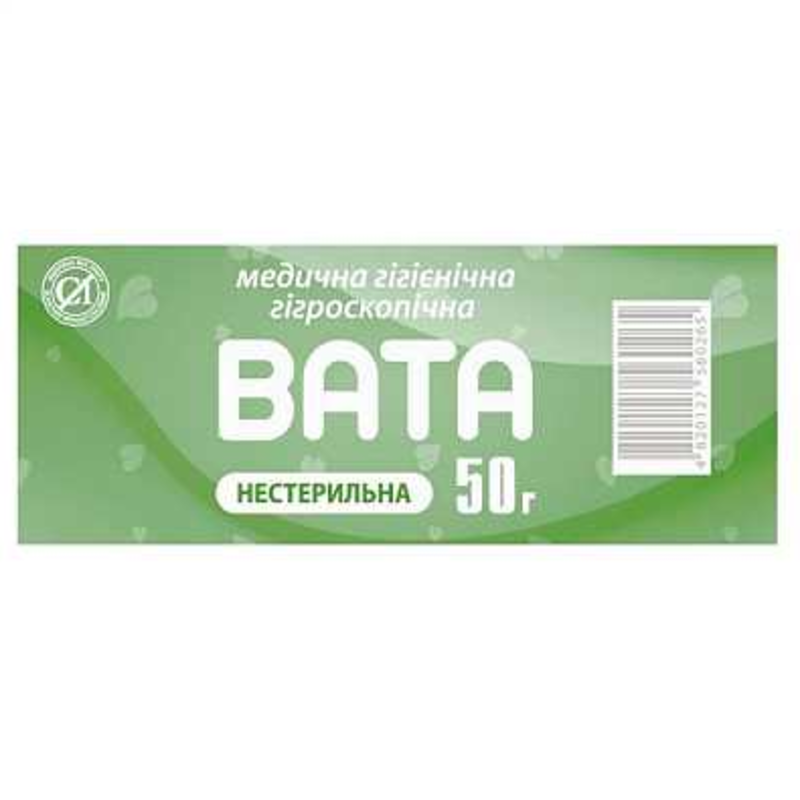 Вата медична DR. WHITE нестерильна зиг-заг 50 г (9949000404382)